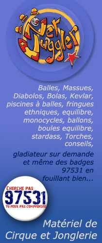 NetJuggler, grand magasin de jonglerie